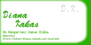 diana kakas business card
